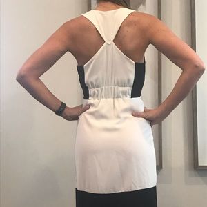 Rachel Roy black and white racer back Dress size 2